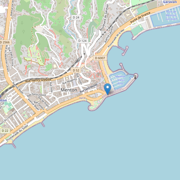 Carte des monuments à Menton Thumbnail