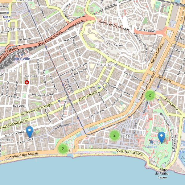 Carte des monuments à Nice Thumbnail