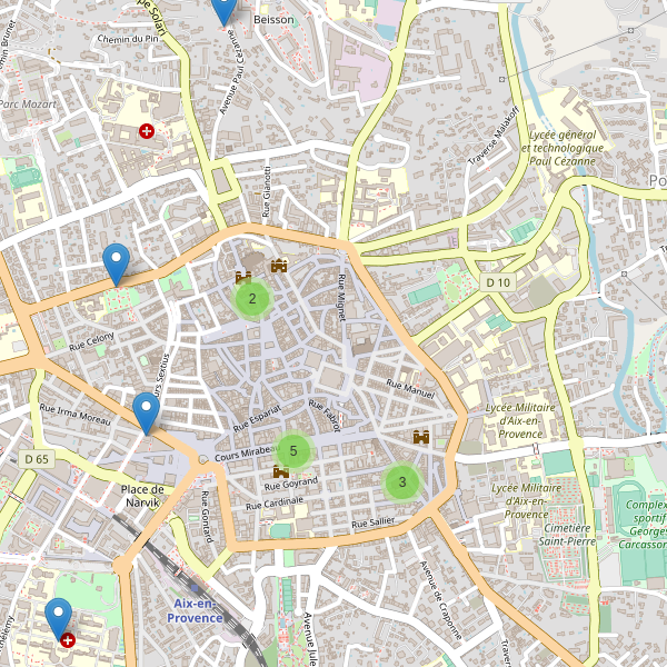 Carte des musees à Aix-en-Provence Thumbnail