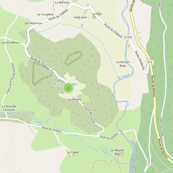 Carte des parkings à Aubenas-les-Alpes Thumbnail