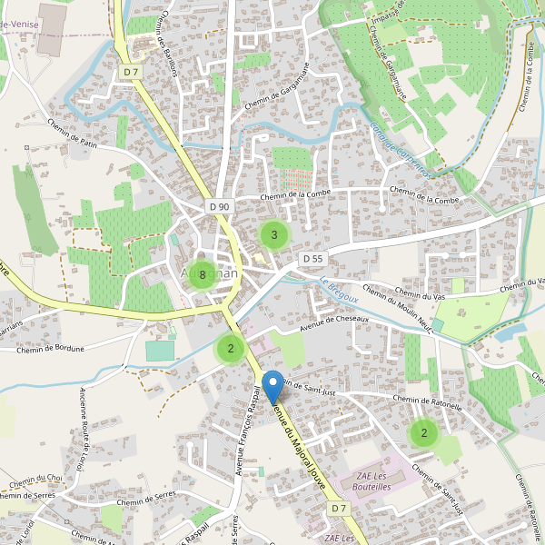 Carte des parkings à Aubignan Thumbnail