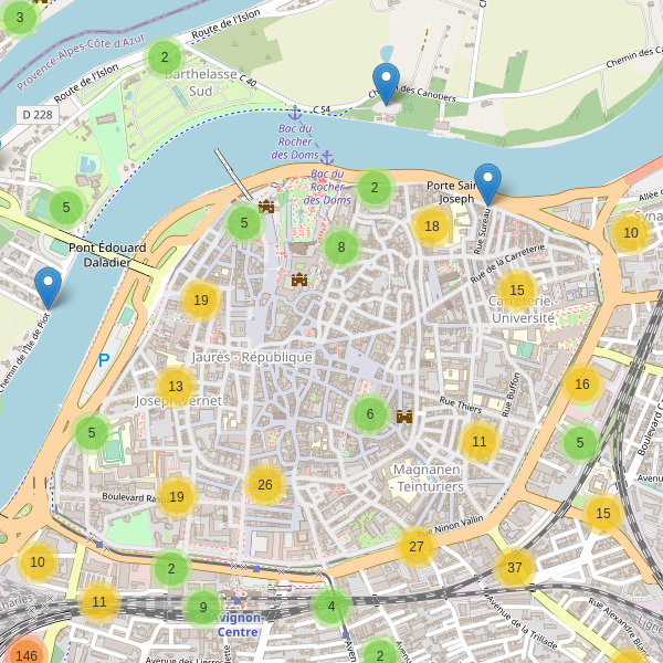 Thumbnail Carte des parkings à Avignon