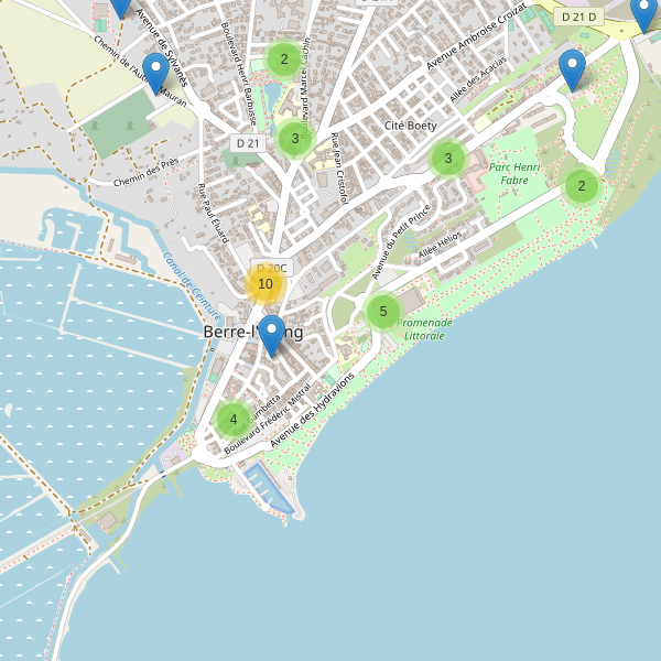 Carte des parkings à Berre-l'Étang Thumbnail