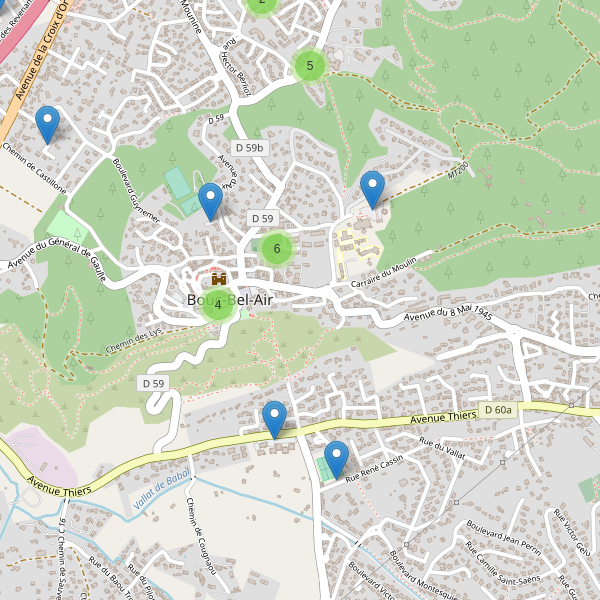 Carte des parkings à Bouc-Bel-Air Thumbnail
