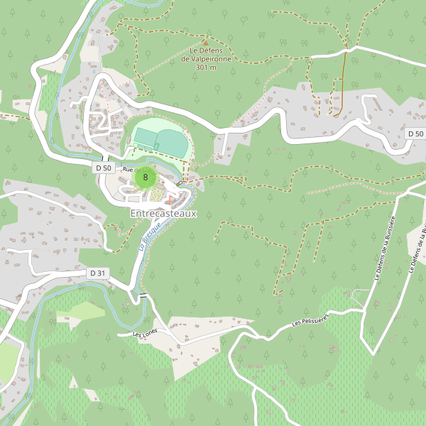 Carte des parkings à Entrecasteaux Thumbnail