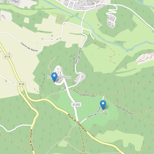Carte des parkings à Fox-Amphoux Thumbnail