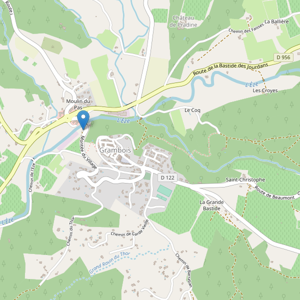 Carte des parkings à Grambois Thumbnail