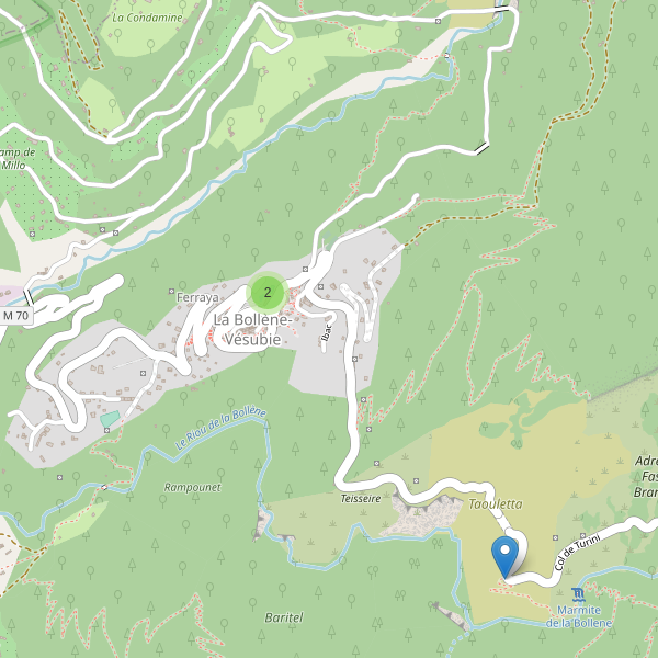 Carte des parkings à La Bollène-Vésubie Thumbnail