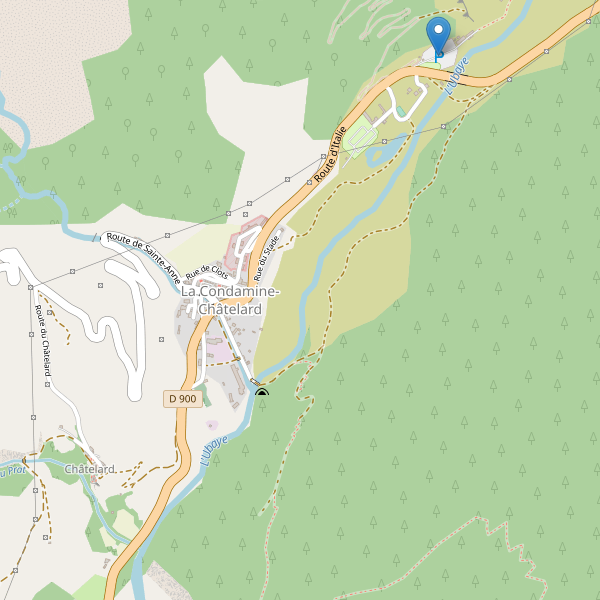 Carte des parkings à La Condamine-Châtelard Thumbnail