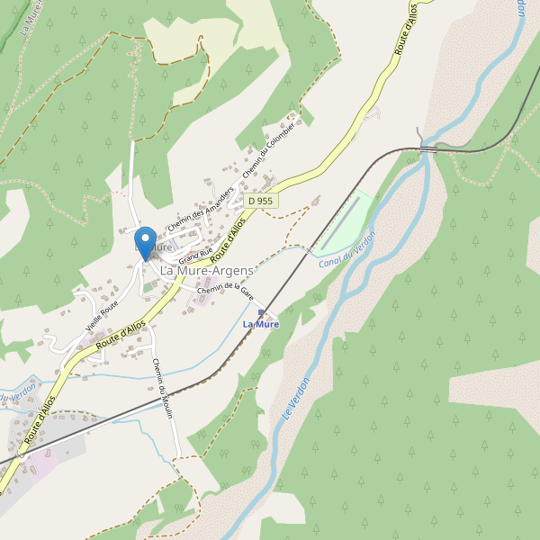 Carte des parkings à La Mure-Argens Thumbnail