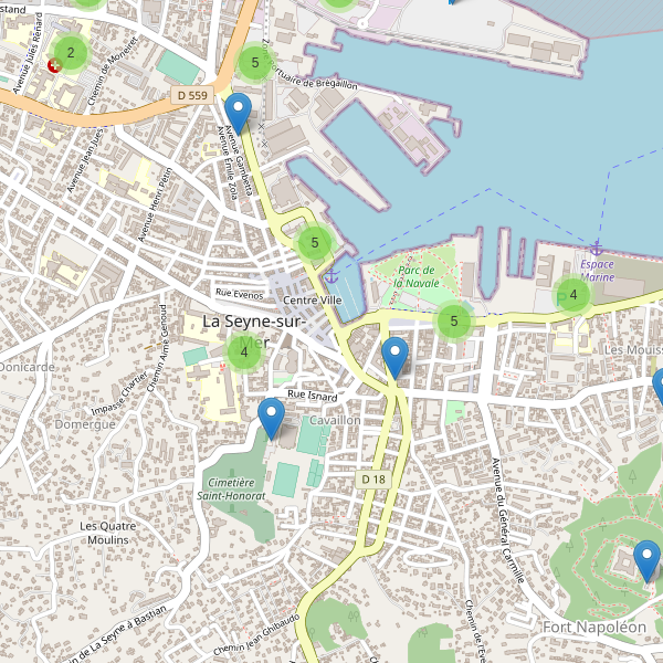 Thumbnail Carte des parkings à La Seyne-sur-Mer