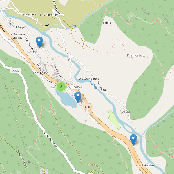 Carte des parkings à Le Lauzet-Ubaye Thumbnail
