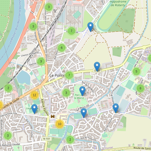 Carte des parkings à Le Pontet (Vaucluse) Thumbnail