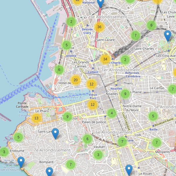 Carte des parkings à Marseille Thumbnail