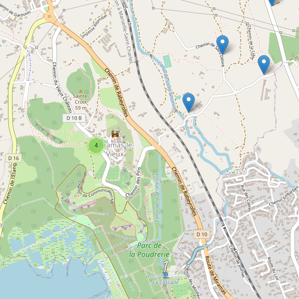 Carte des parkings à Miramas-le-Vieux Thumbnail