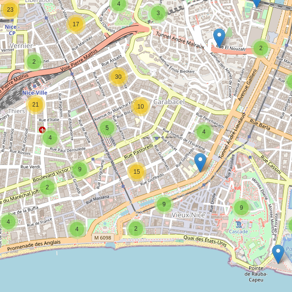 Thumbnail Carte des parkings à Nice