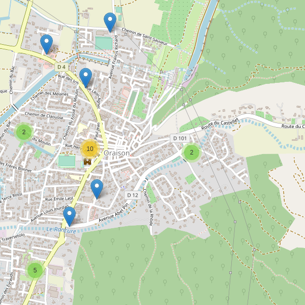 Carte des parkings à Oraison Thumbnail