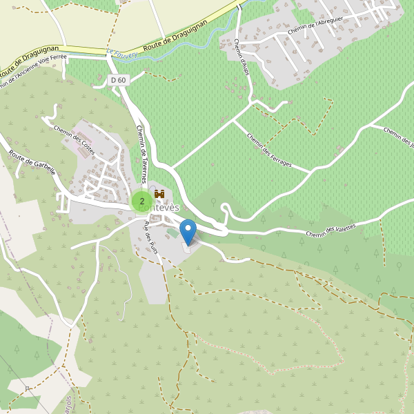 Carte des parkings à Pontevès Thumbnail