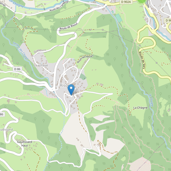 Carte des parkings à Risoul Thumbnail