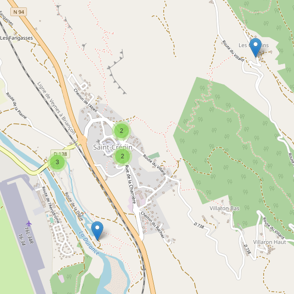 Carte des parkings à Saint-Crépin (Hautes-Alpes) Thumbnail