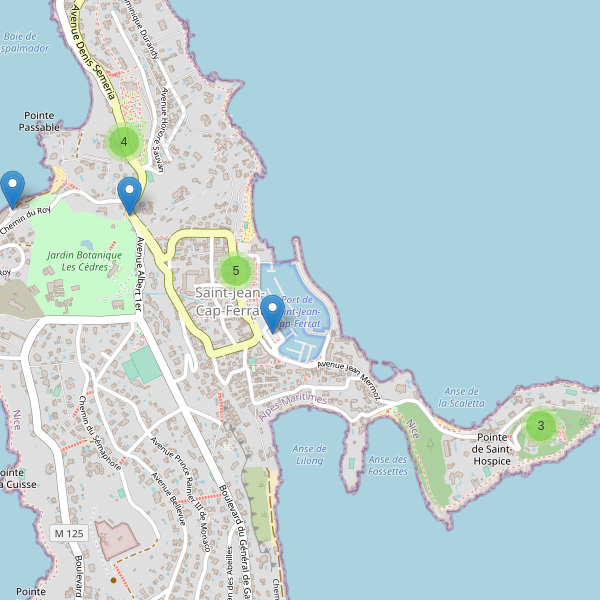 Carte des parkings à Saint-Jean-Cap-Ferrat Thumbnail