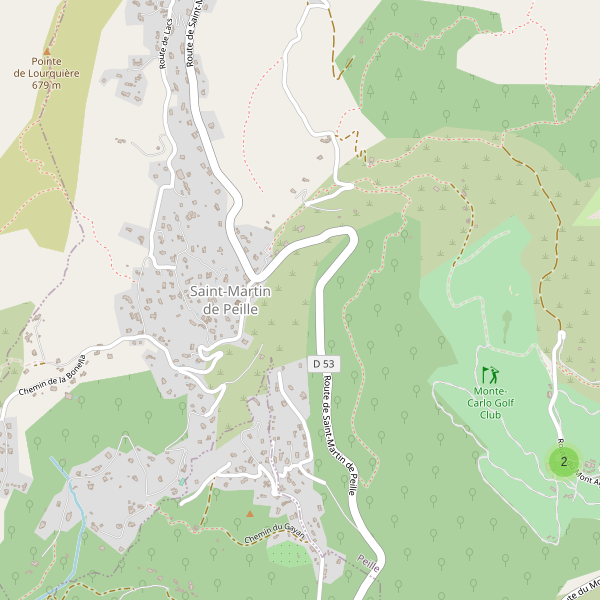 Carte des parkings à Saint-Martin de Peille Thumbnail