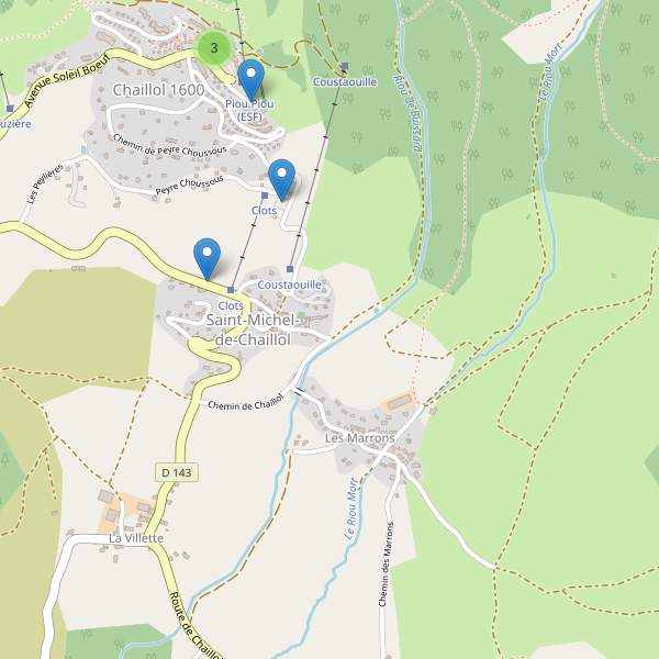 Carte des parkings à Saint-Michel-de-Chaillol Thumbnail