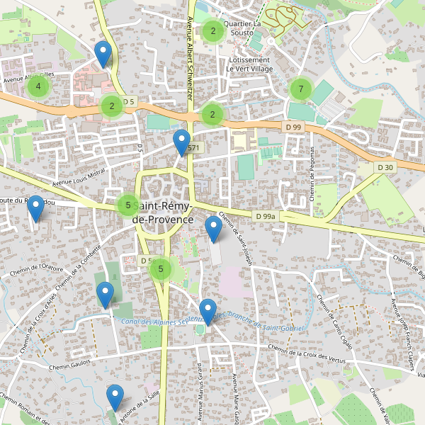 Carte des parkings à Saint-Rémy-de-Provence Thumbnail
