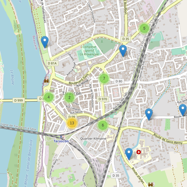 Carte des parkings à Tarascon Thumbnail
