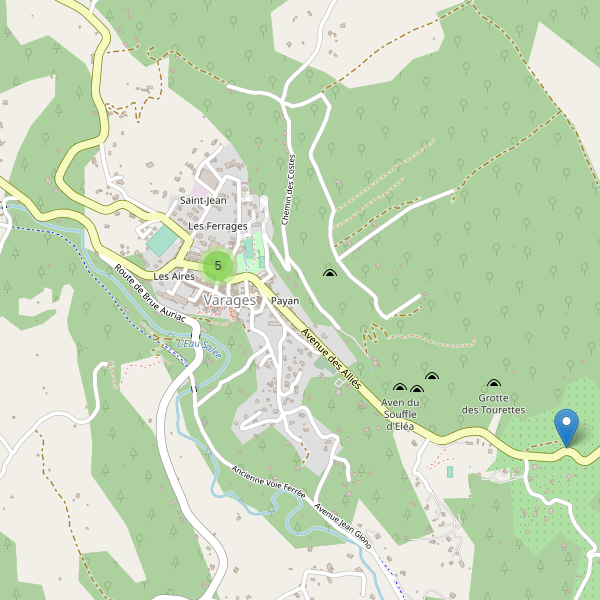 Carte des parkings à Varages Thumbnail