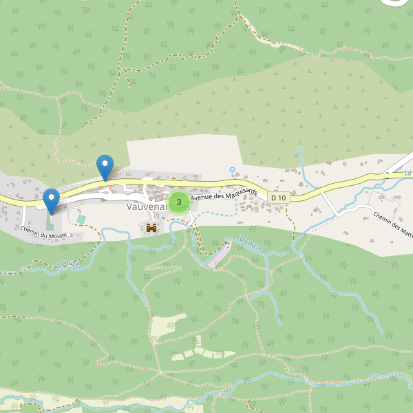 Carte des parkings à Vauvenargues Thumbnail