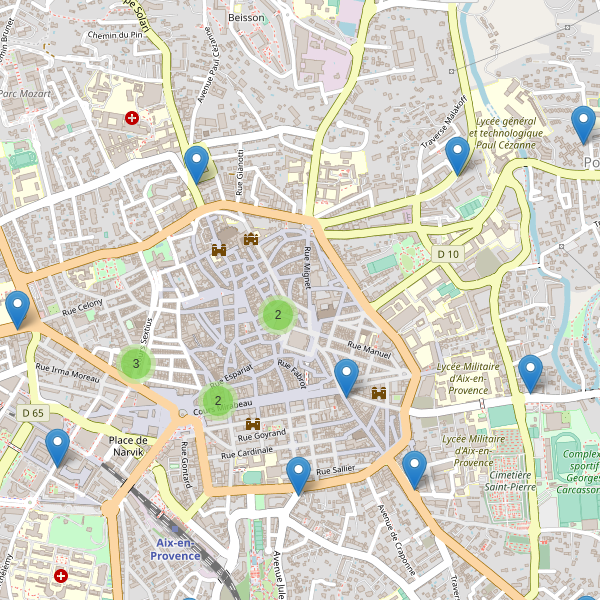 Carte des pharmacies à Aix-en-Provence Thumbnail