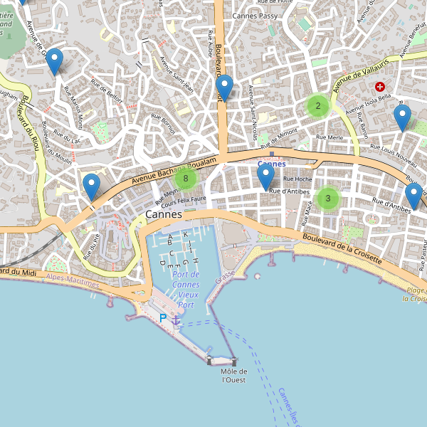 Carte des pharmacies à Cannes Thumbnail