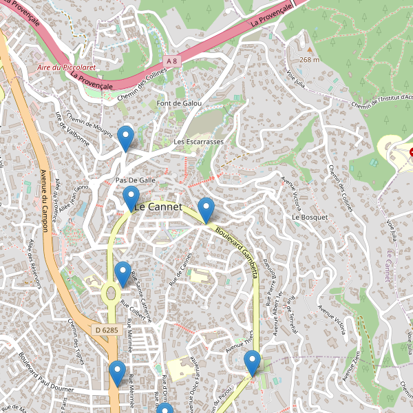 Carte des pharmacies à Le Cannet Thumbnail