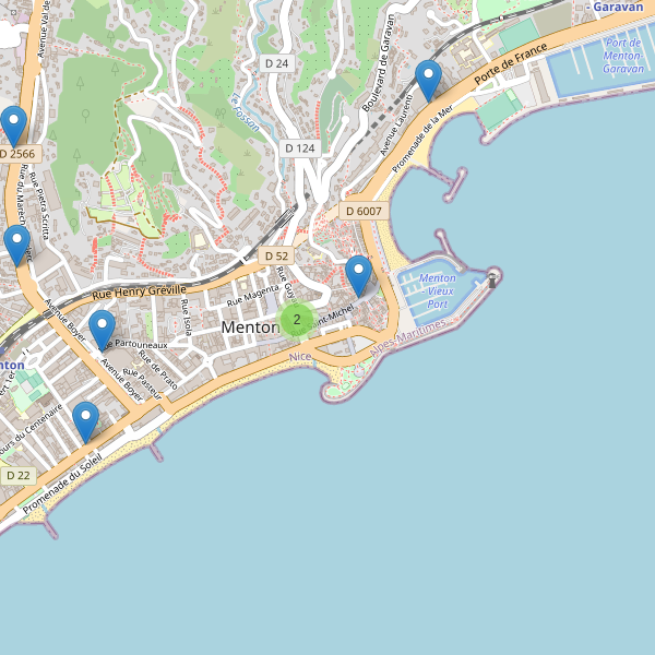 Carte des pharmacies à Menton Thumbnail