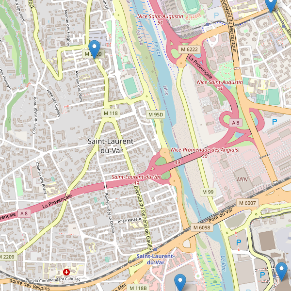 Carte des pharmacies à Saint-Laurent-du-Var Thumbnail