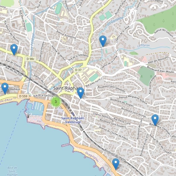 Carte des pharmacies à Saint-Raphaël (Var) Thumbnail