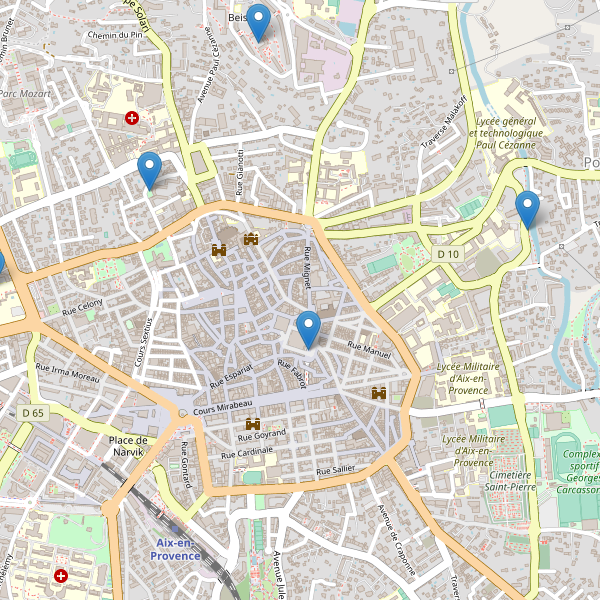 Carte des sites-archeologiques à Aix-en-Provence Thumbnail