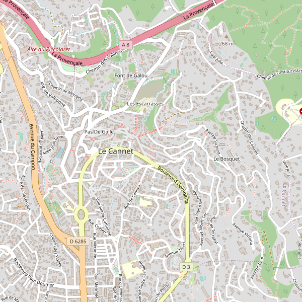 Carte des stationnement-velos à Le Cannet Thumbnail
