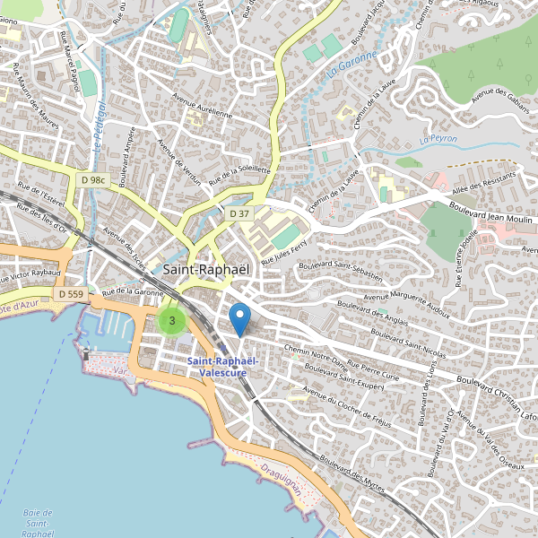 Carte des stationnement-velos à Saint-Raphaël (Var) Thumbnail