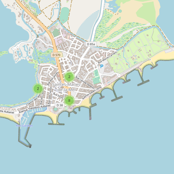 Carte des stationnement-velos à Saintes-Maries-de-la-Mer Thumbnail