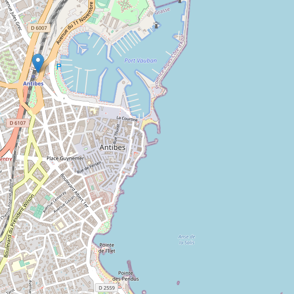 Carte des taxi à Antibes Thumbnail