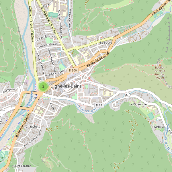 Carte des taxi à Digne-les-Bains Thumbnail
