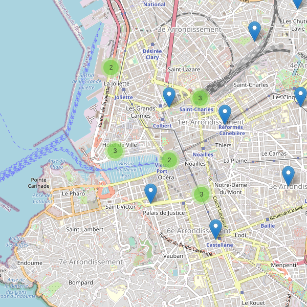 Carte des taxi à Marseille Thumbnail