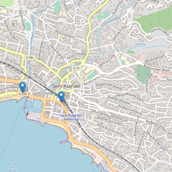 Carte des taxi à Saint-Raphaël (Var) Thumbnail