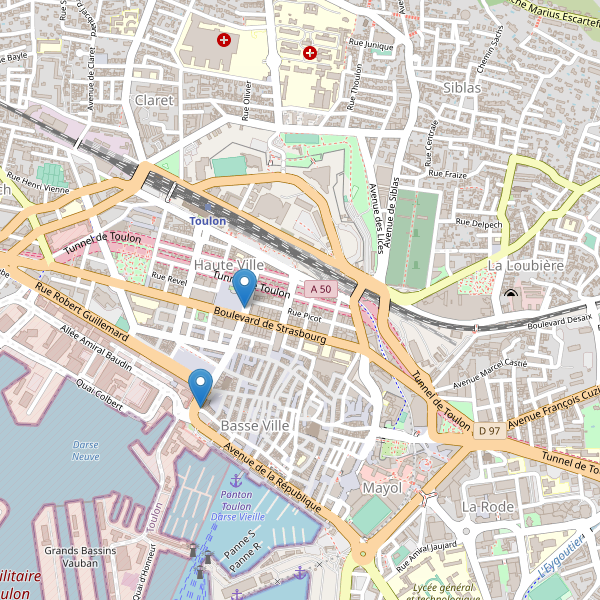 Carte des taxi à Toulon Thumbnail