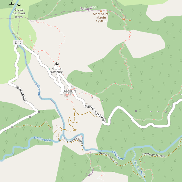 Carte des glaciers à Aiglun (Alpes-Maritimes) Thumbnail
