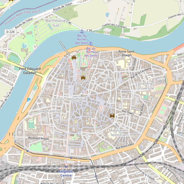 Carte des location-voiture à Avignon Thumbnail