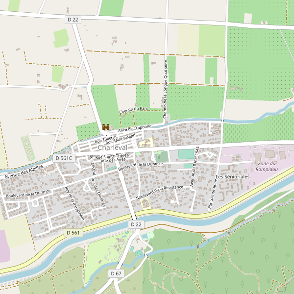 Carte des hotels à Charleval (Bouches-du-Rhône) Thumbnail