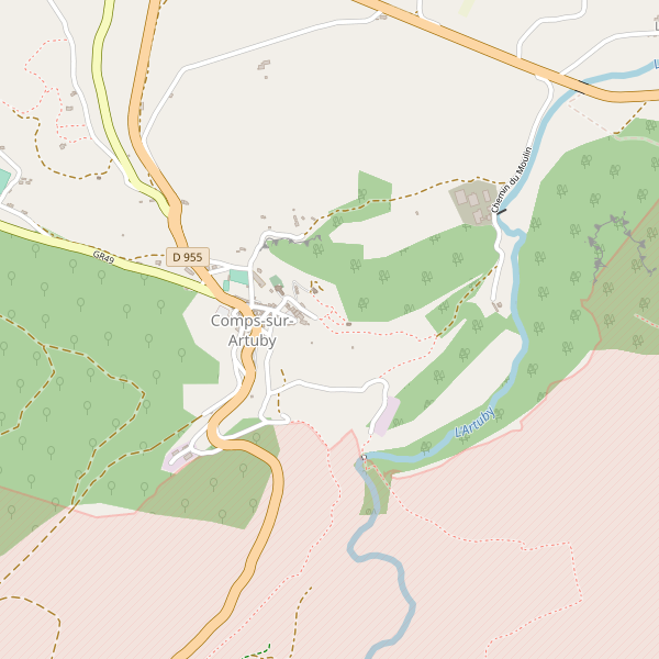 Carte des hotels à Comps-sur-Artuby Thumbnail